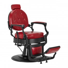 Barber Chair GABBIANO BARBER PRESIDENT red