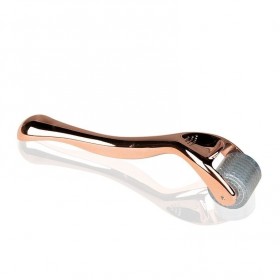 DERMA ROLLER для мезотерапии ROSE GOLD 192 титановые иглы