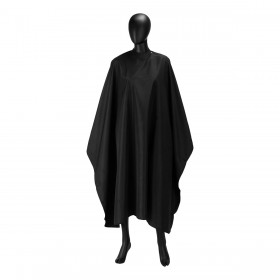 Cutting cape wiht elastic neckband J8890, black 