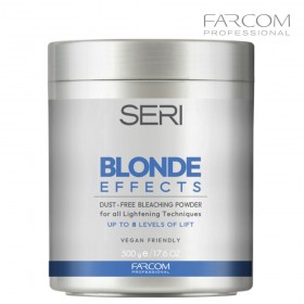 FARCOM SERI BLONDE Bleaching Powder Effects up to 8 levels of whitening, Blue 500g