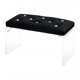 Manicure stand MOMO DIAMOND VELVET, black